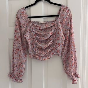 Altar’d state floral long sleeve crop top. Size small never worn.
